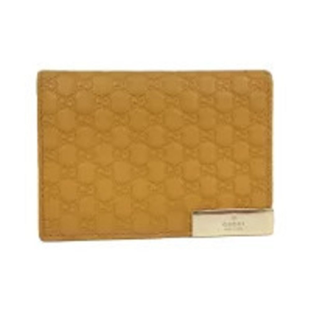 Gucci Pass Case Wallet Leather Yellow
